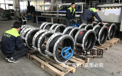 【案例】浙江省温岭市太湖水库抽水管道双球体铰链型橡胶接头